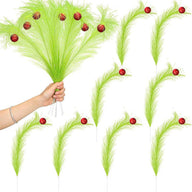 8pcs 14" Christmas Tree Picks Ornaments Christmas Tree Topper for Tree Decorations