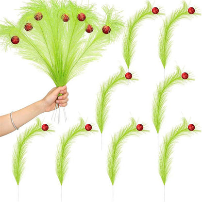 8pcs 14" Christmas Tree Picks Ornaments Christmas Tree Topper for Tree Decorations