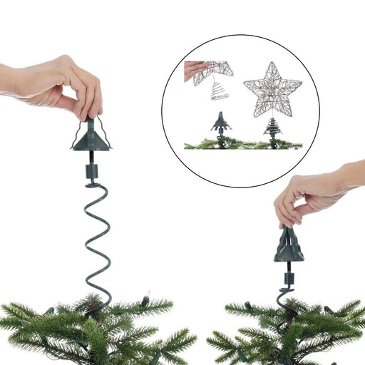 Christmas Tree Topper Holder Metal Twist-On Universal Stabilizer with Adjustable Attachments Bulk Quantity