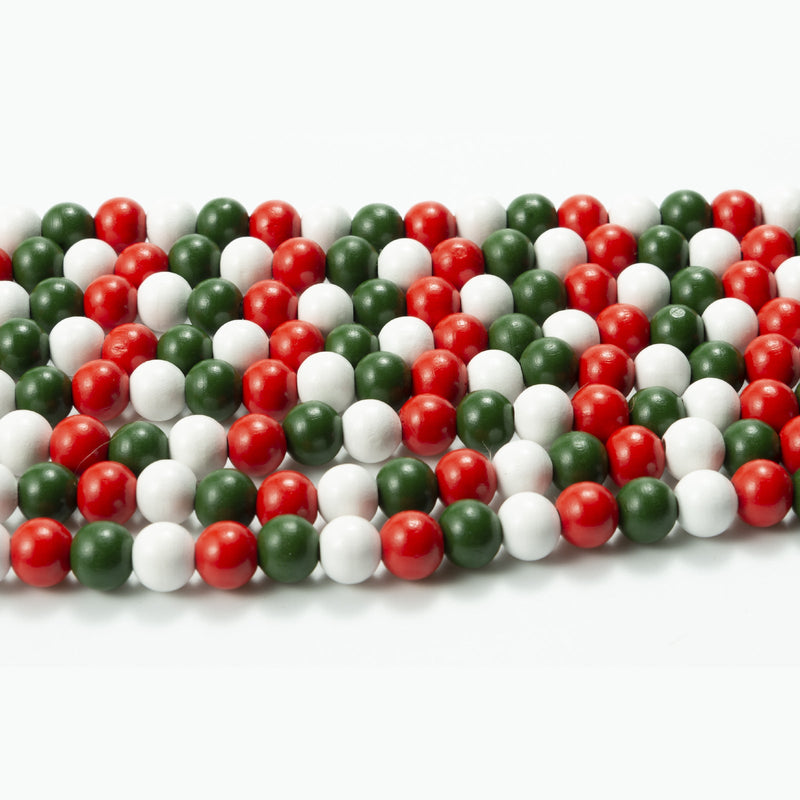 16 Ft Wooden Bead Garland Christmas Decor Bulk Farmhouse Style