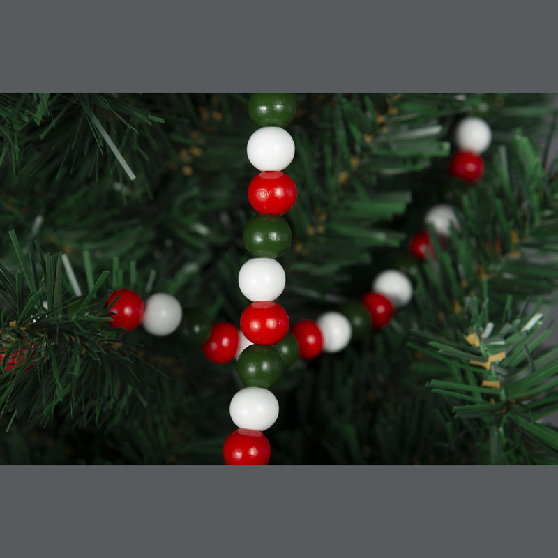 16 Ft Wooden Bead Garland Christmas Decor Bulk Farmhouse Style