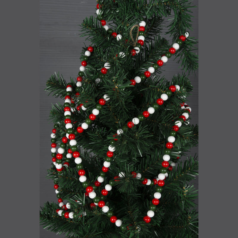 16 Ft Wooden Bead Garland Christmas Decor Bulk Farmhouse Style
