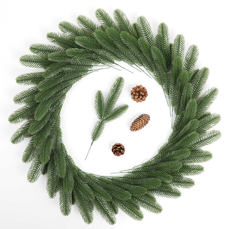50 Pcs Artificial Christmas Pine Picks Greenery Filler for Tree and Urn Holiday Decor