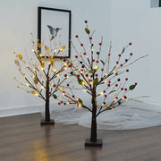 Pre-lit Artificial Christmas Tree with Berries Lights, Tabletop, Battery Operated, Bulk Pack
