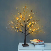 Pre-lit Artificial Christmas Tree with Berries Lights, Tabletop, Battery Operated, Bulk Pack
