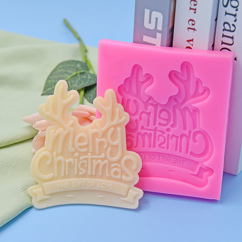Christmas Letter Board Molds - Reusable Silicone Molds for DIY Holiday Decorations