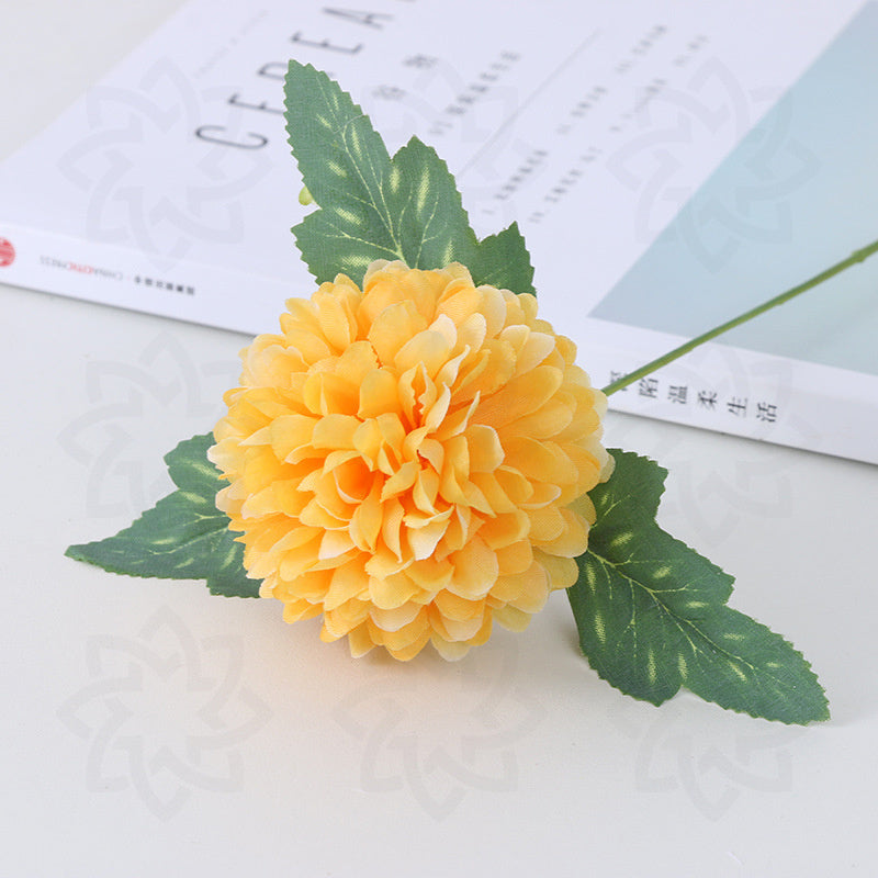 11 Inch Chrysanthemum Stems 10 Pcs Faux Silk Kiku Flowers Bulk