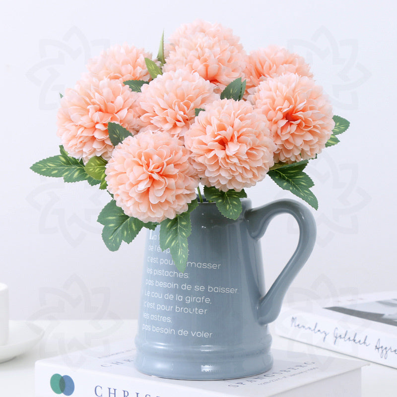 11 Inch Chrysanthemum Stems 10 Pcs Faux Silk Kiku Flowers Bulk