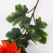 24.8 Inch Orange Chrysanthemum Stems 10 Pcs Silk Artificial Flowers Bulk