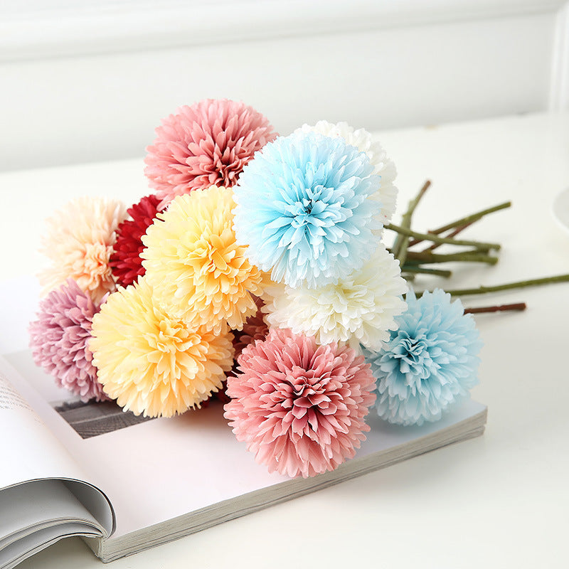 11 Inch Artificial Chrysanthemum Stems 6 Pcs Silk Flowers Bendable Stems for DIY Weddings Centerpieces Home Decor