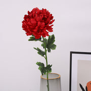 24.8 Inch Orange Chrysanthemum Stems 10 Pcs Silk Artificial Flowers Bulk