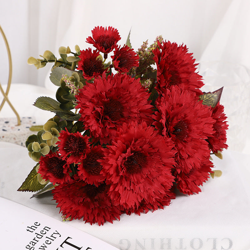 11.8 Inch Artificial Silk Chrysanthemum Mum Bush – Lifelike Silk Flowers for Table Centerpieces, Bulk Quantity