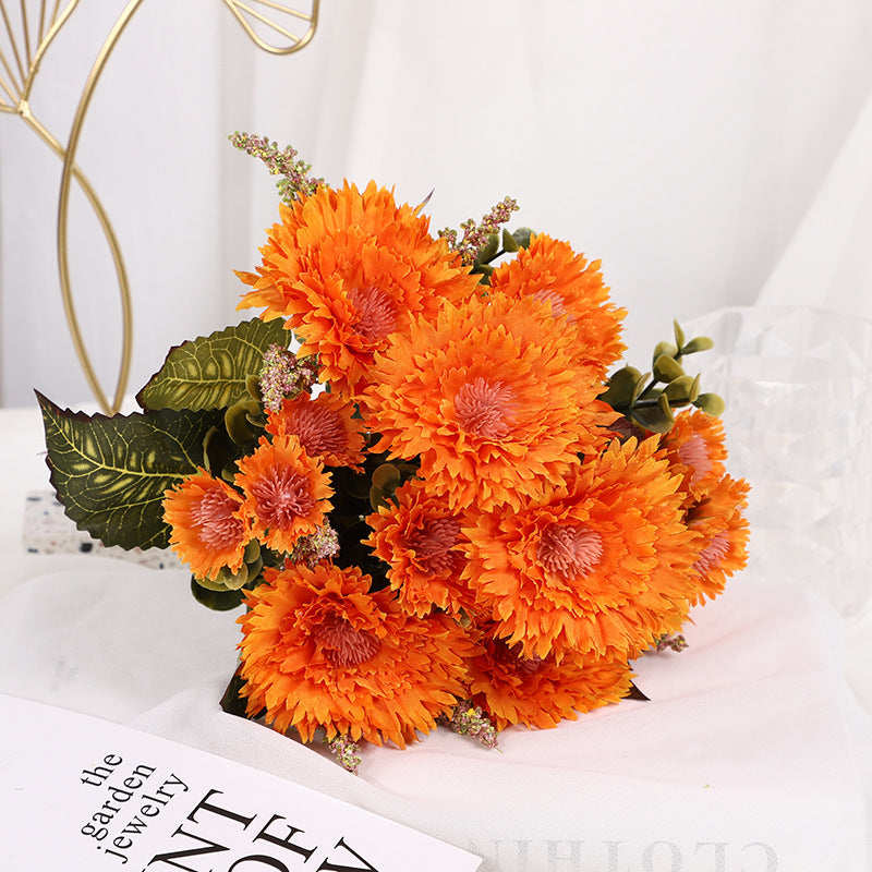 11.8 Inch Artificial Silk Chrysanthemum Mum Bush – Lifelike Silk Flowers for Table Centerpieces, Bulk Quantity