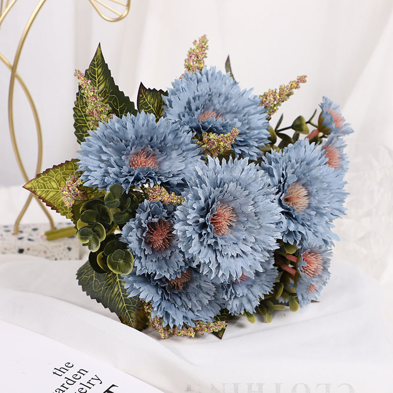 11.8 Inch Artificial Silk Chrysanthemum Mum Bush – Lifelike Silk Flowers for Table Centerpieces, Bulk Quantity
