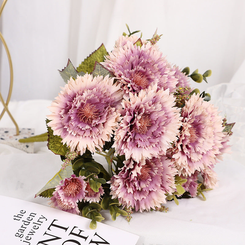 11.8 Inch Artificial Silk Chrysanthemum Mum Bush – Lifelike Silk Flowers for Table Centerpieces, Bulk Quantity