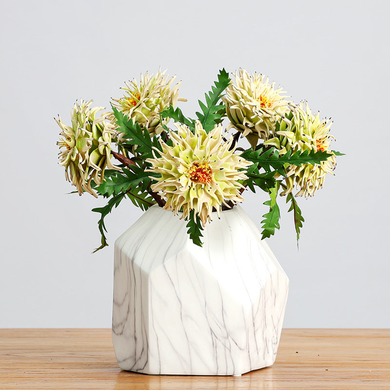 14.5 Inch Artificial Cirsii Herba Stems 10 Pcs Bulk Wedding Home Decor
