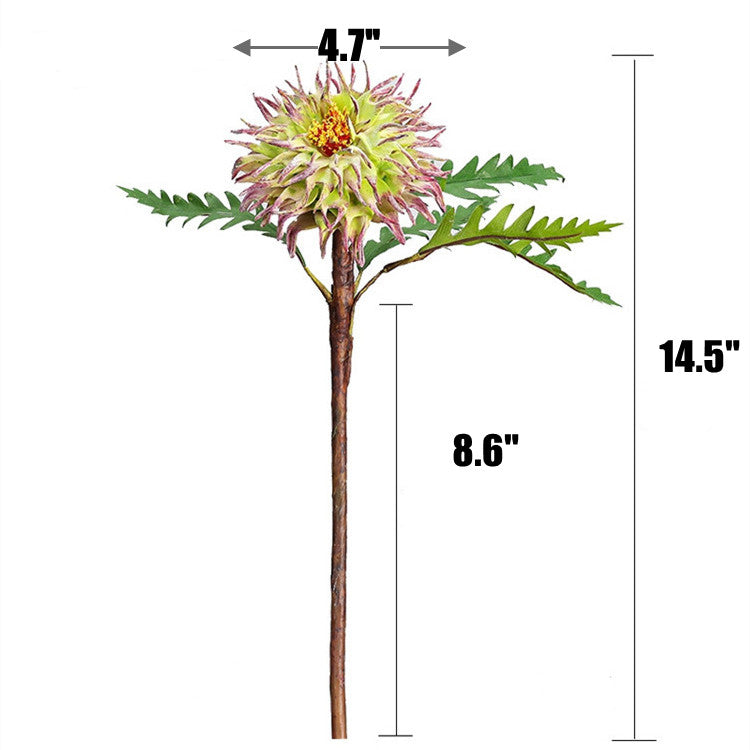 14.5 Inch Artificial Cirsii Herba Stems 10 Pcs Bulk Wedding Home Decor