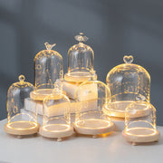Angel Love Light Up Clear Glass Display Dome for DIY Gifts, Bulk Wholesale Pack