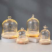 Angel Love Light Up Clear Glass Display Dome for DIY Gifts, Bulk Wholesale Pack