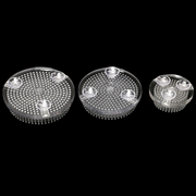 Clear Plastic Floral Frog with Stable Suction Cups for Secure Flower Arrangements, Bulk Pack