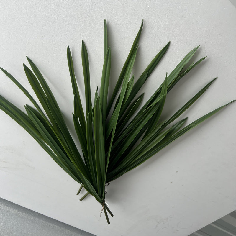 50 Pcs 18 Inch Gladiolus Leaves Stems Artificial Greenery Bush Plants