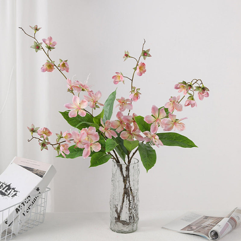 31.5 Inch Artificial Clerodendrum Stem 1 Pc Extra Blossom Real Touch Spring Flower