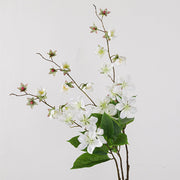 31.5 Inch Artificial Clerodendrum Stem 1 Pc Extra Blossom Real Touch Spring Flower