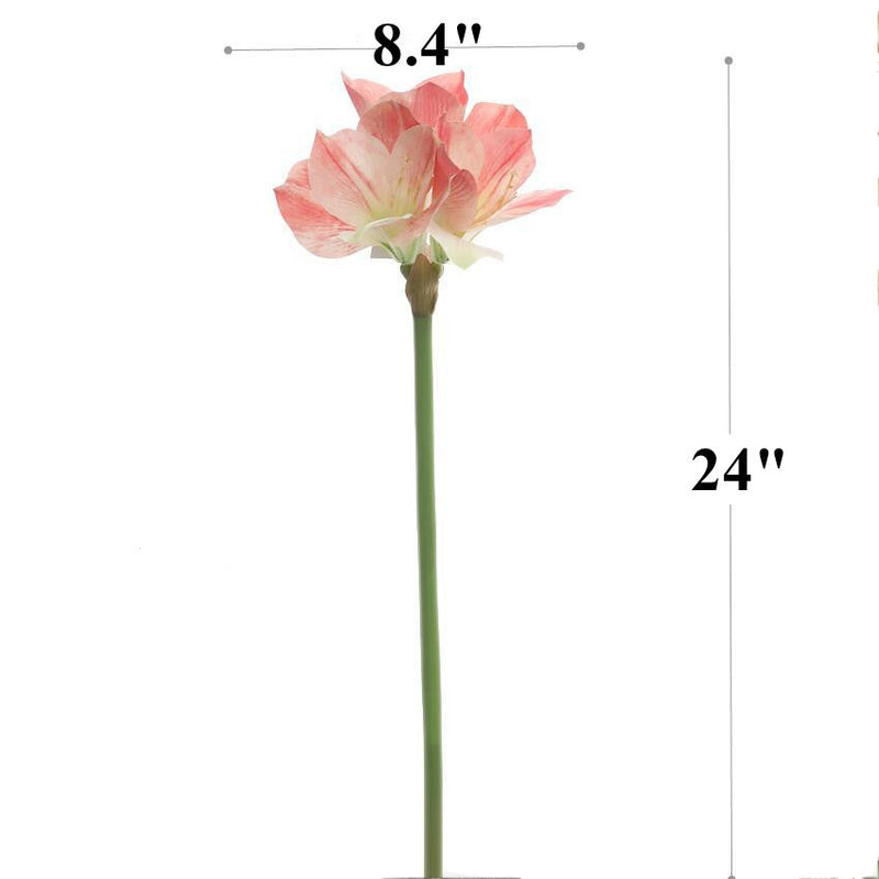 24 Inch Clivia Miniata Lily Stems 10 Pcs Real Touch Artificial Flowers Bulk
