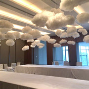 2 Pcs Artificial Cotton Hanging Cloud Decorations for Ceiling, Bulk Simulation Clouds