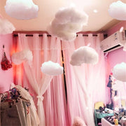 2 Pcs Artificial Cotton Hanging Cloud Decorations for Ceiling, Bulk Simulation Clouds