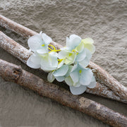 5 Pcs Artificial Hydrangea Flower Heads Clusters for Crafts Wall Panels Boutonniere