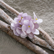 5 Pcs Artificial Hydrangea Flower Heads Clusters for Crafts Wall Panels Boutonniere