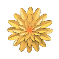 Commercial Venue Iron Floral Wall Decor - 11.8x11.8x1in Hanging Backdrop Piece