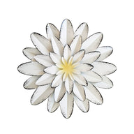 Commercial Venue Iron Floral Wall Decor - 11.8x11.8x1in Hanging Backdrop Piece