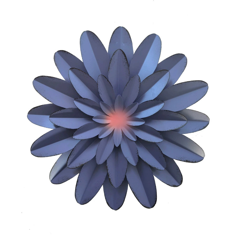 Commercial Venue Iron Floral Wall Decor - 11.8x11.8x1in Hanging Backdrop Piece