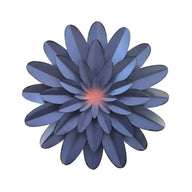 Commercial Venue Iron Floral Wall Decor - 11.8x11.8x1in Hanging Backdrop Piece