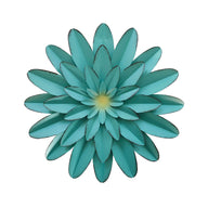 Commercial Venue Iron Floral Wall Decor - 11.8x11.8x1in Hanging Backdrop Piece