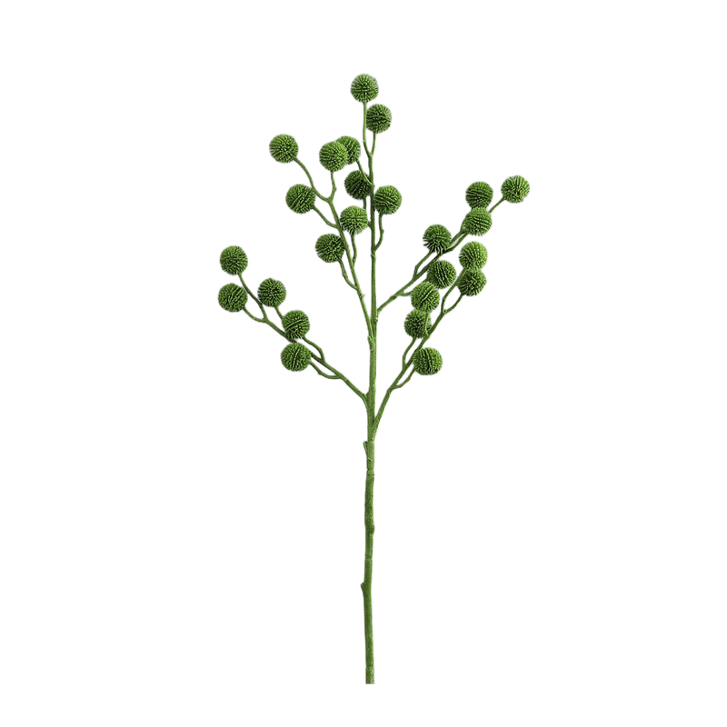 28 Inch Craspedia Billy Balls Artificial Flowers 10 Stems Boho Floral Branches