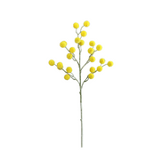 28 Inch Craspedia Billy Balls Artificial Flowers 10 Stems Boho Floral Branches