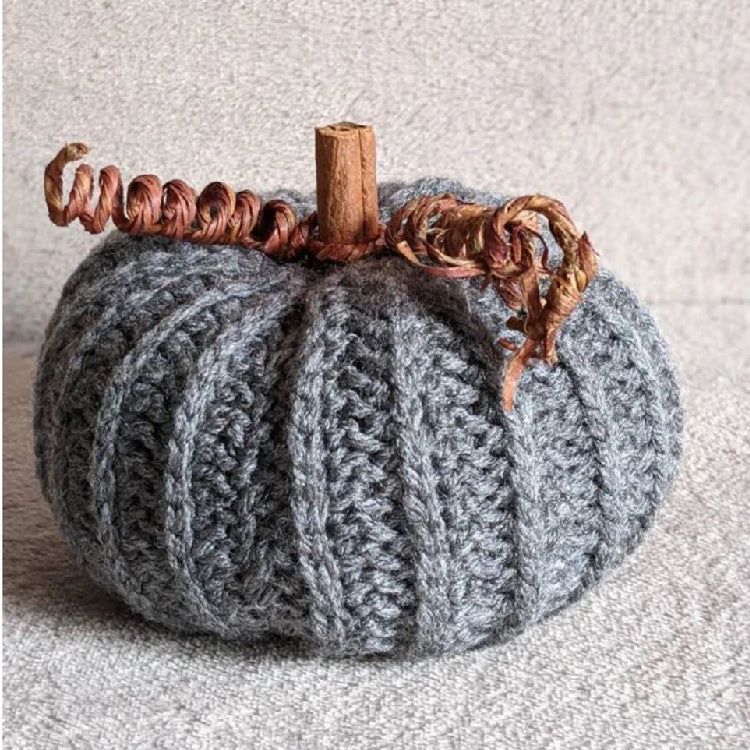 6 Inch Crochet Pumpkin 1 Pc Hand Knit Home Accent Decorative Autumn Decor