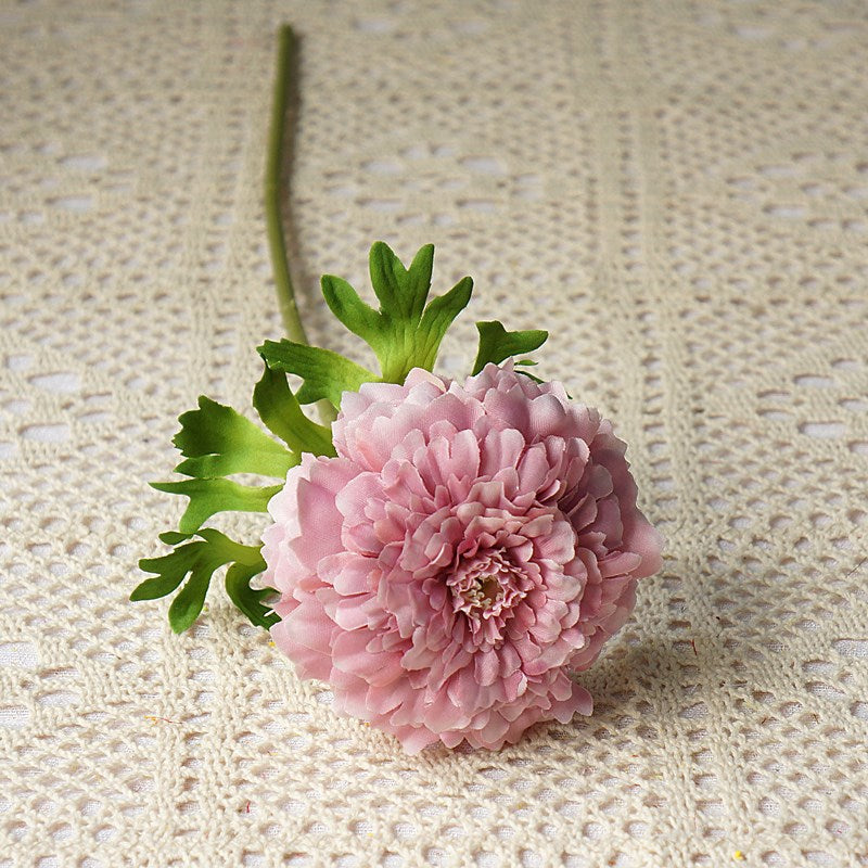 13 Inch Artificial Mum Stems 10 Pcs Fall Flowers Bulk Silk