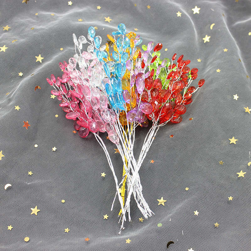 3 Pcs Crystal Acrylic Bead Drops for Wedding Party Home Decor Bulk Pack