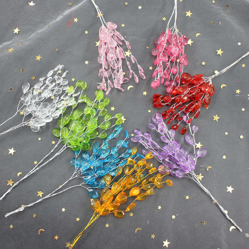 3 Pcs Crystal Acrylic Bead Drops for Wedding Party Home Decor Bulk Pack