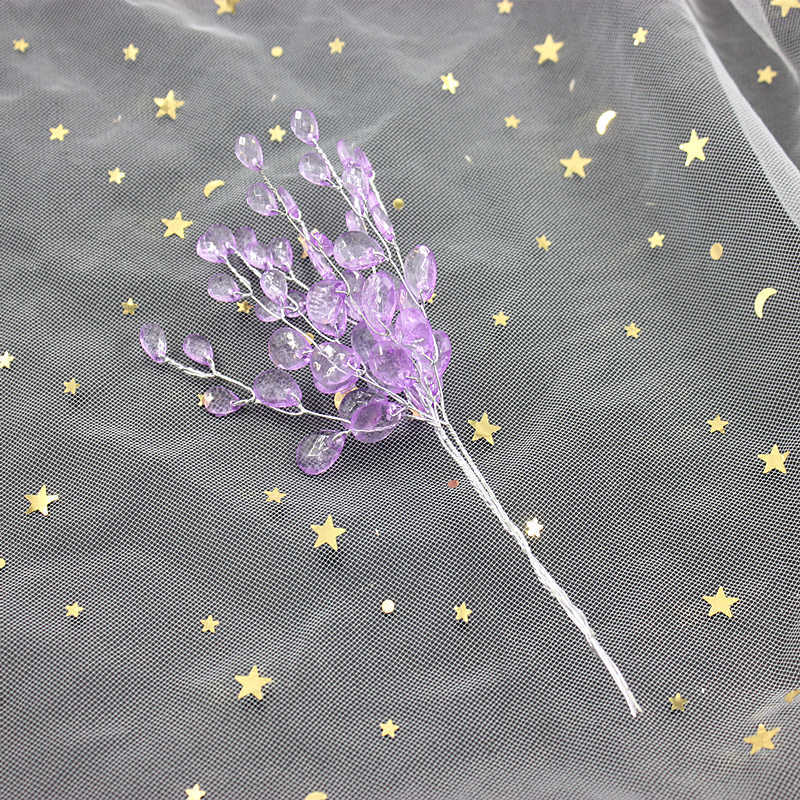3 Pcs Crystal Acrylic Bead Drops for Wedding Party Home Decor Bulk Pack