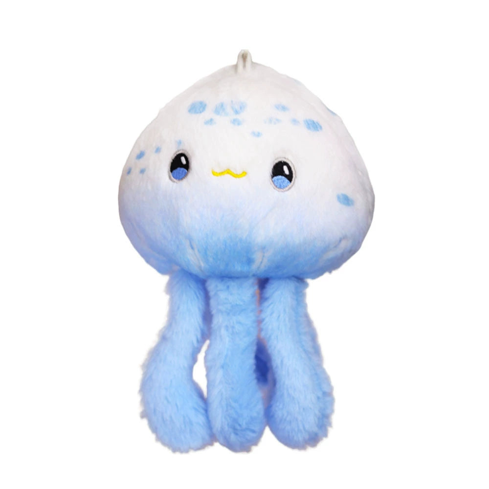 Cute Jellyfish Plush Toy 2-Pack (Small & Large) - Ocean Animal Stuffed Keychain for Kids