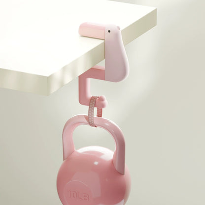 Cute Thinking Duck Bag Hook, Adjustable Desk Edge Hook for Bags & Accessories