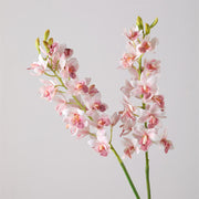 30 Inch Artificial Cymbidium Stems, 6 Pcs Silk Spring Flowers Bulk Pack