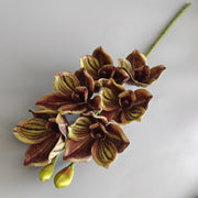 26.7 Inch Artificial Cymbidium Stems Bulk Real Touch Silk Flowers
