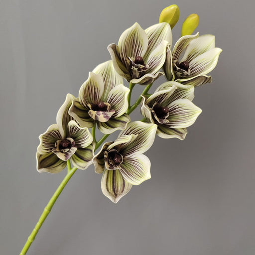 26.7 Inch Artificial Cymbidium Stems Bulk Real Touch Silk Flowers
