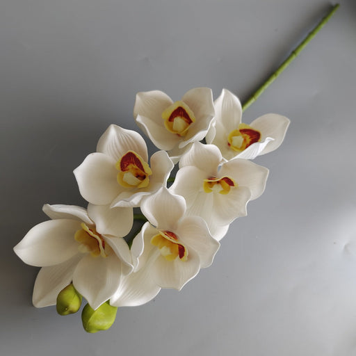 26.7 Inch Artificial Cymbidium Stems Bulk Real Touch Silk Flowers